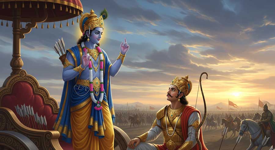 Шлях любові й відданості Богові, Крішна навчає бгакті — Бхагавад Гіта глава 12