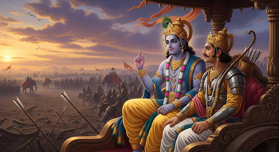 Пісня 13. Йога розпізнавання між полем і пізнавшим поле