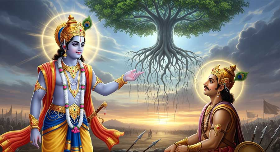 Вищий Пуруша і перевернуте дерево сансари — Бхагавад Гіта глава 15