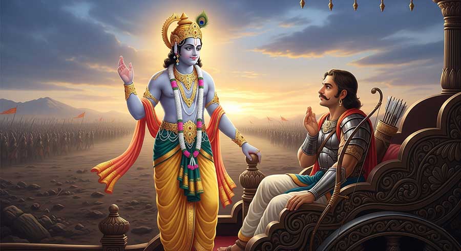 Остаточне вчення про звільнення, зречення і повну відданість Крішні — Бхагавад Гіта глава 18