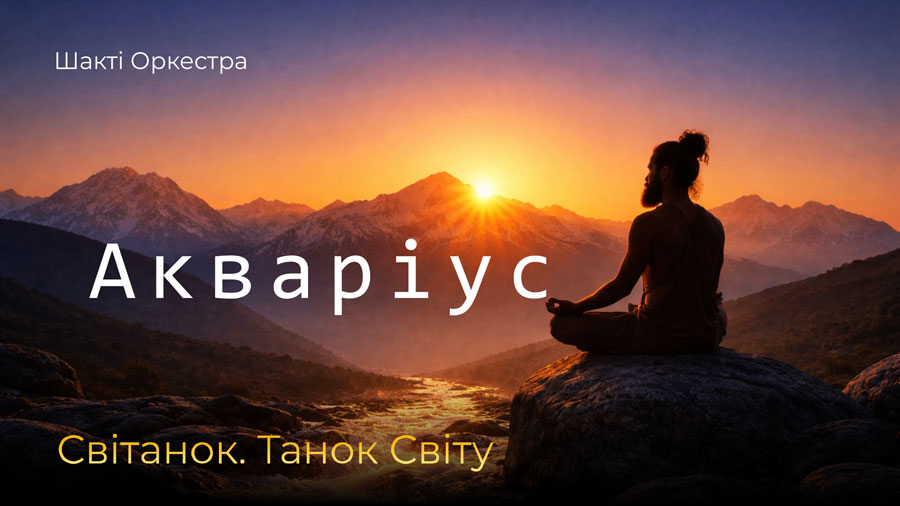 Акваріус. Світанок. Танок Світу. Музика і Звук Шакті Оркестра &amp; Йогі Іша